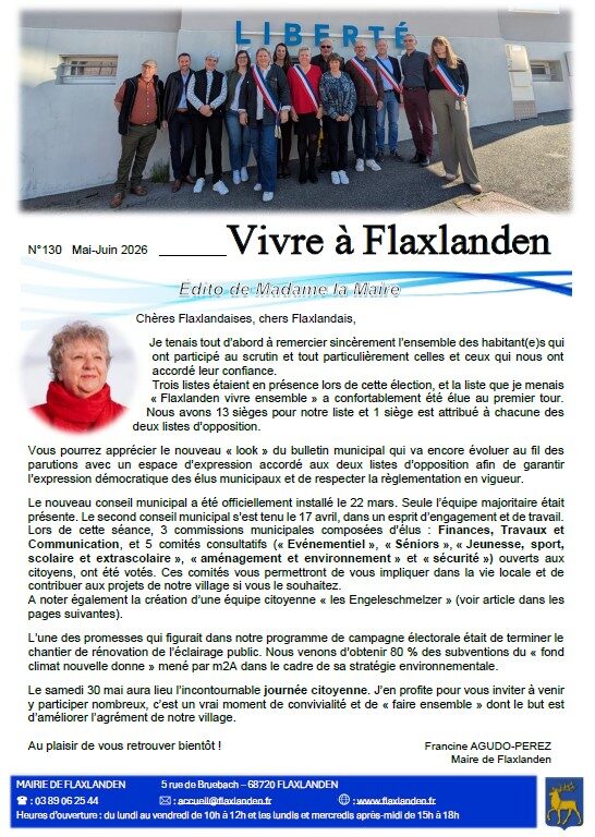 Couverture bulletin municipal mai/ juin 2026